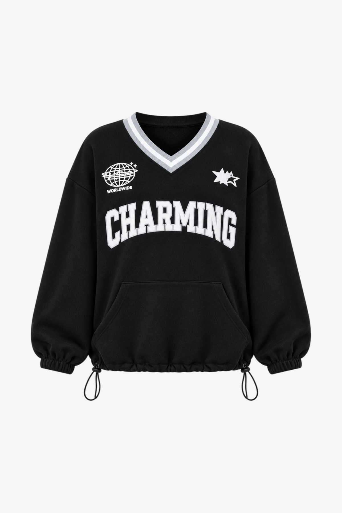 Charming V-Neck Sweatshirt