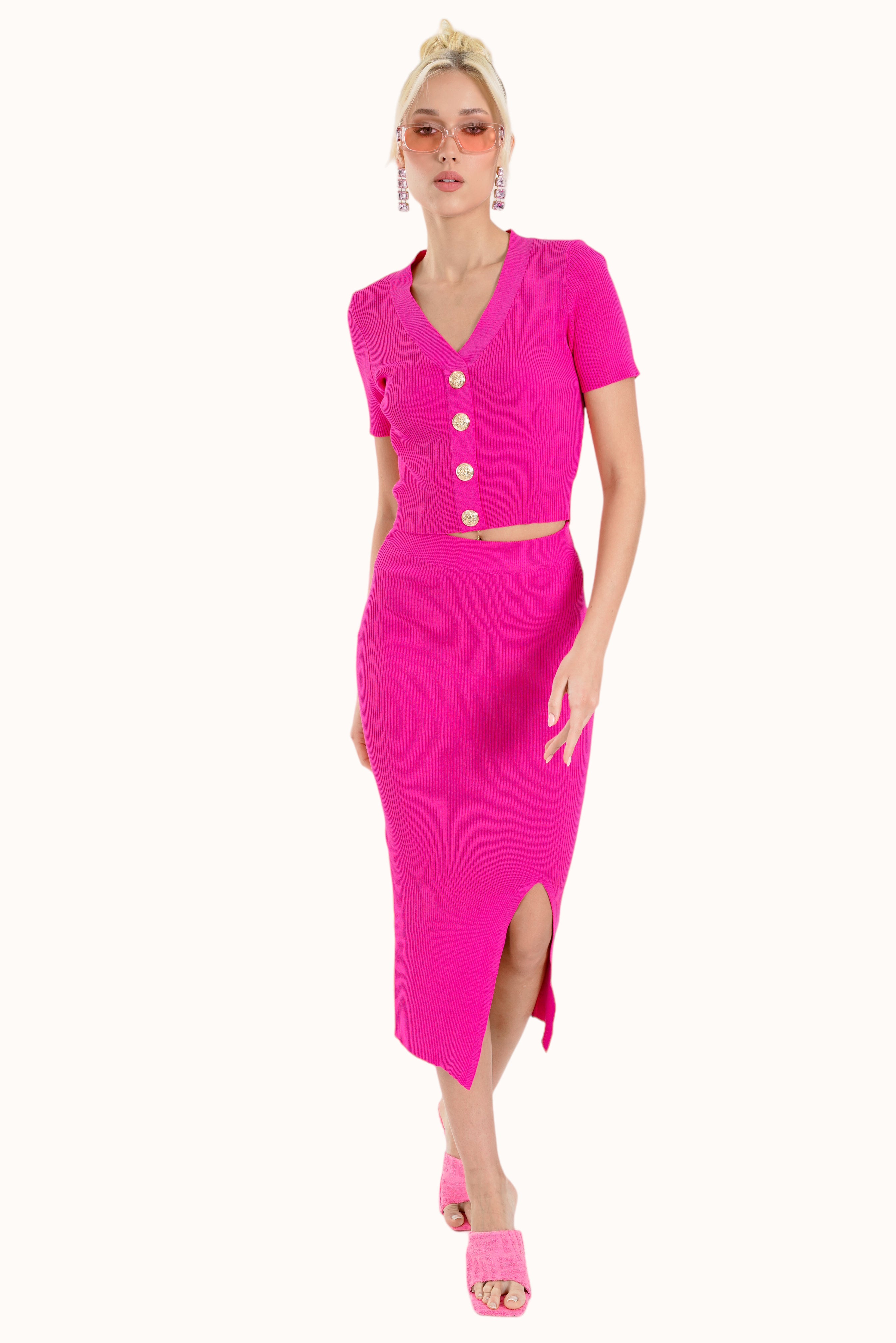 Eliza Skirt- Fuchsia