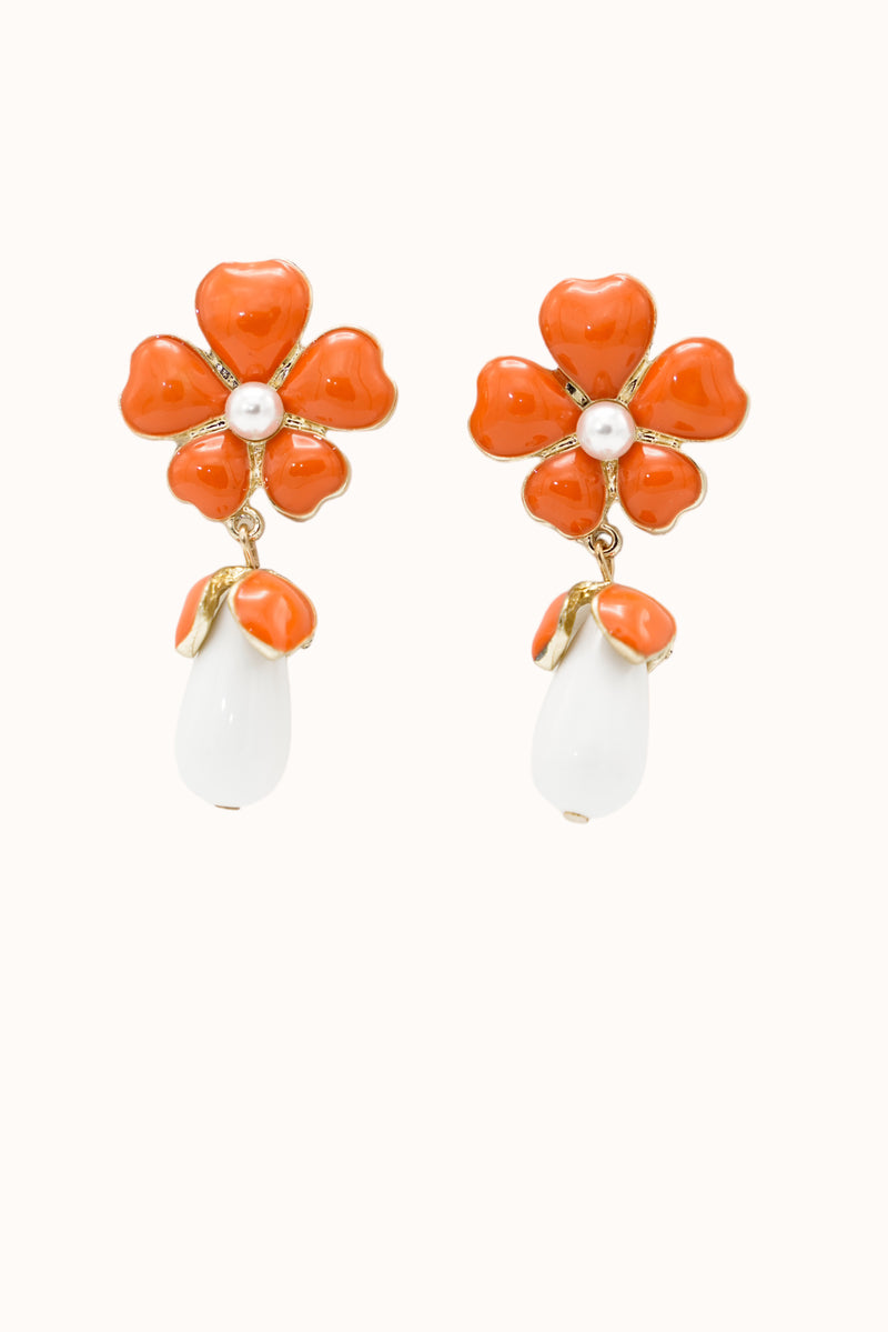 Margo Earrings - Orange