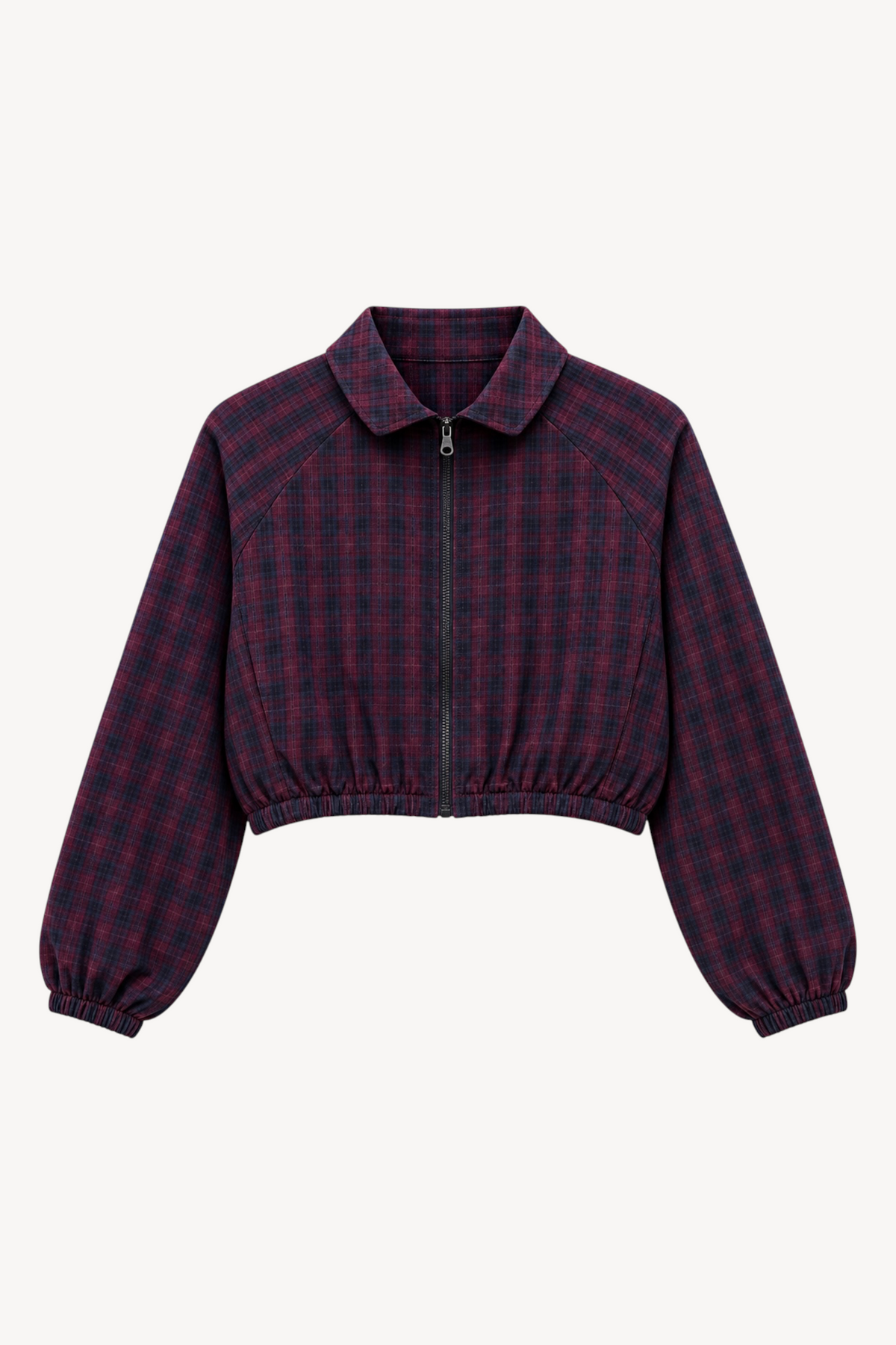 Plaid About You Zip Jacket