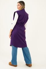 Mona Gilet - Dark Purple