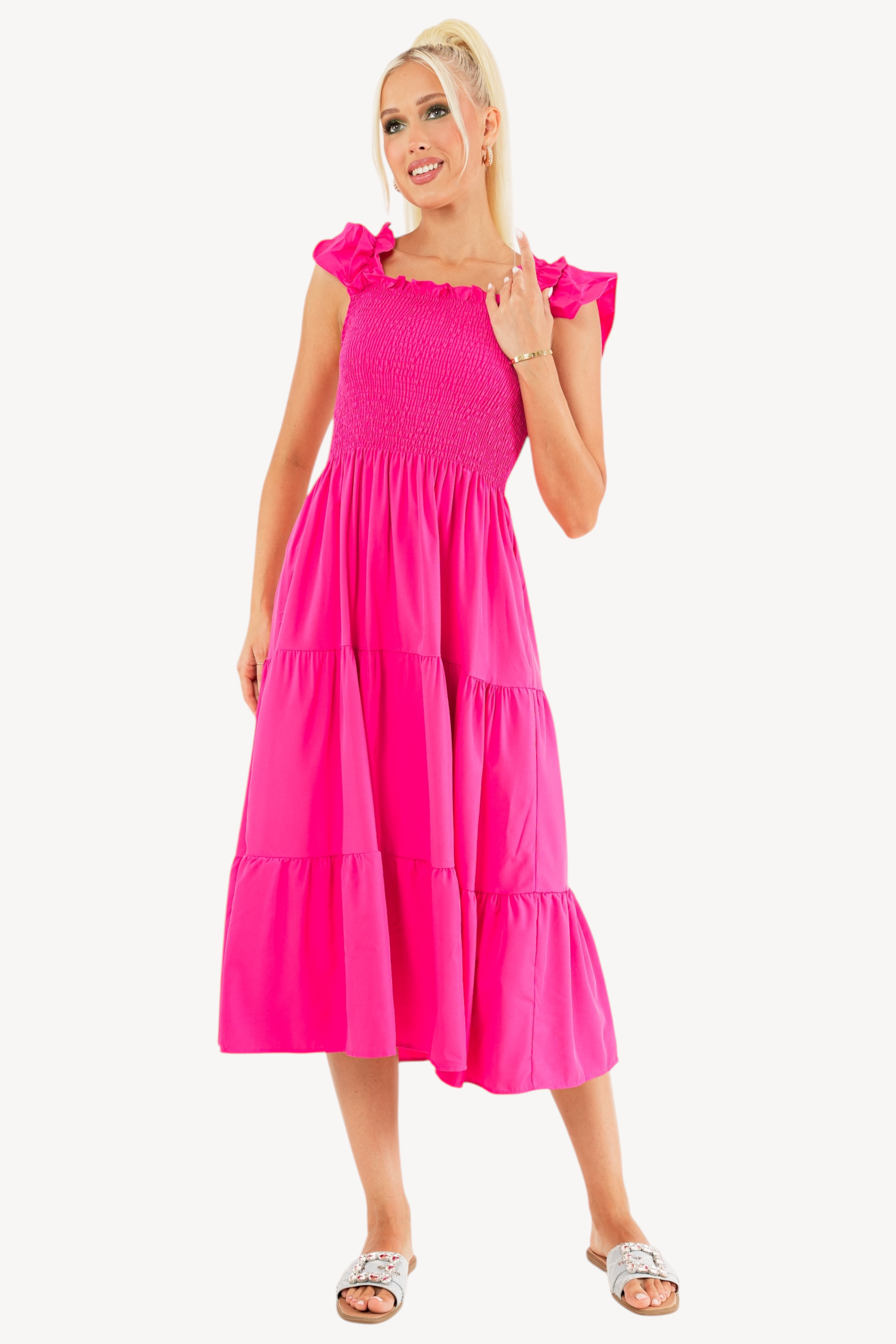 Dolla Dress - Fuchsia