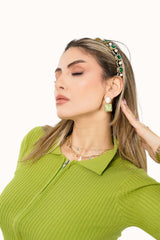 Victoria Headband - Dark Green