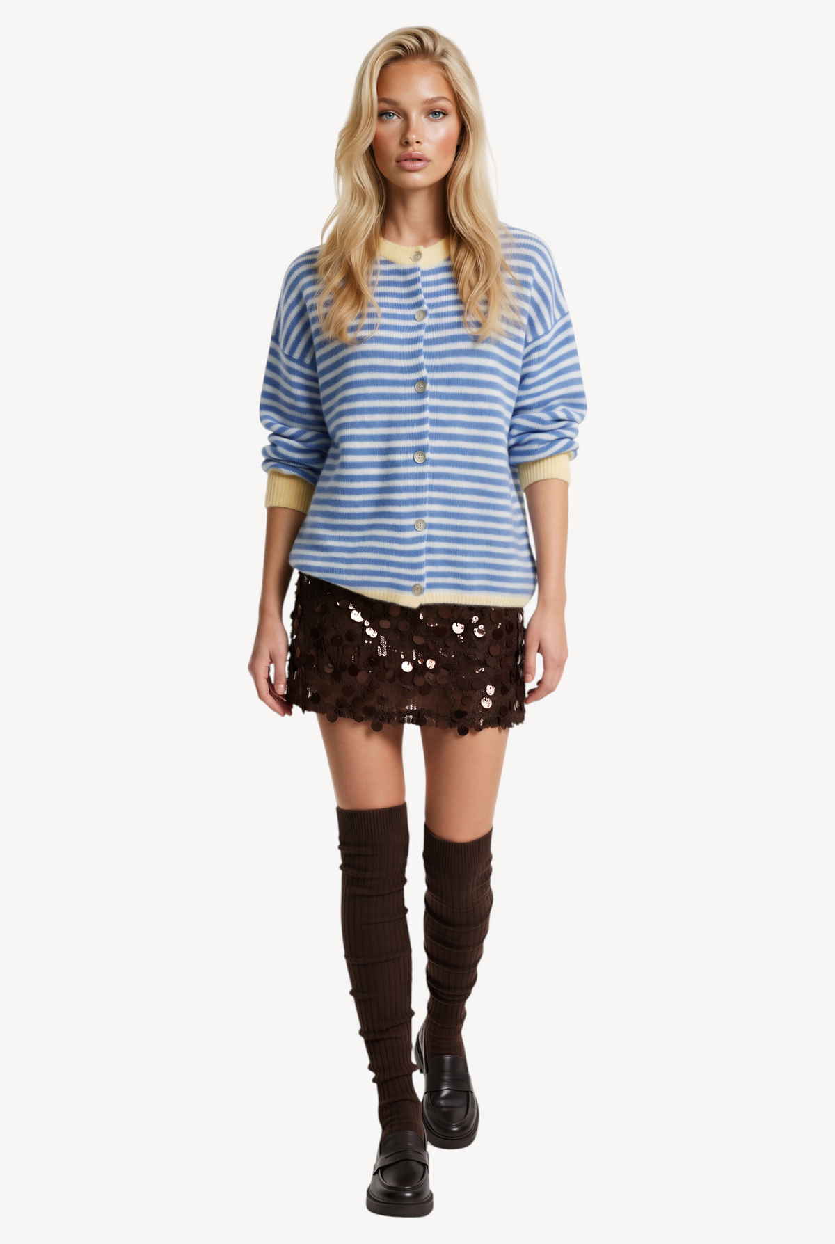 Bluebell Stripe Cardigan