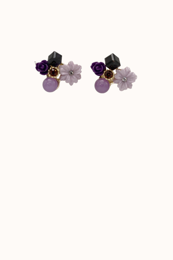 Abbie Earrings - Purple