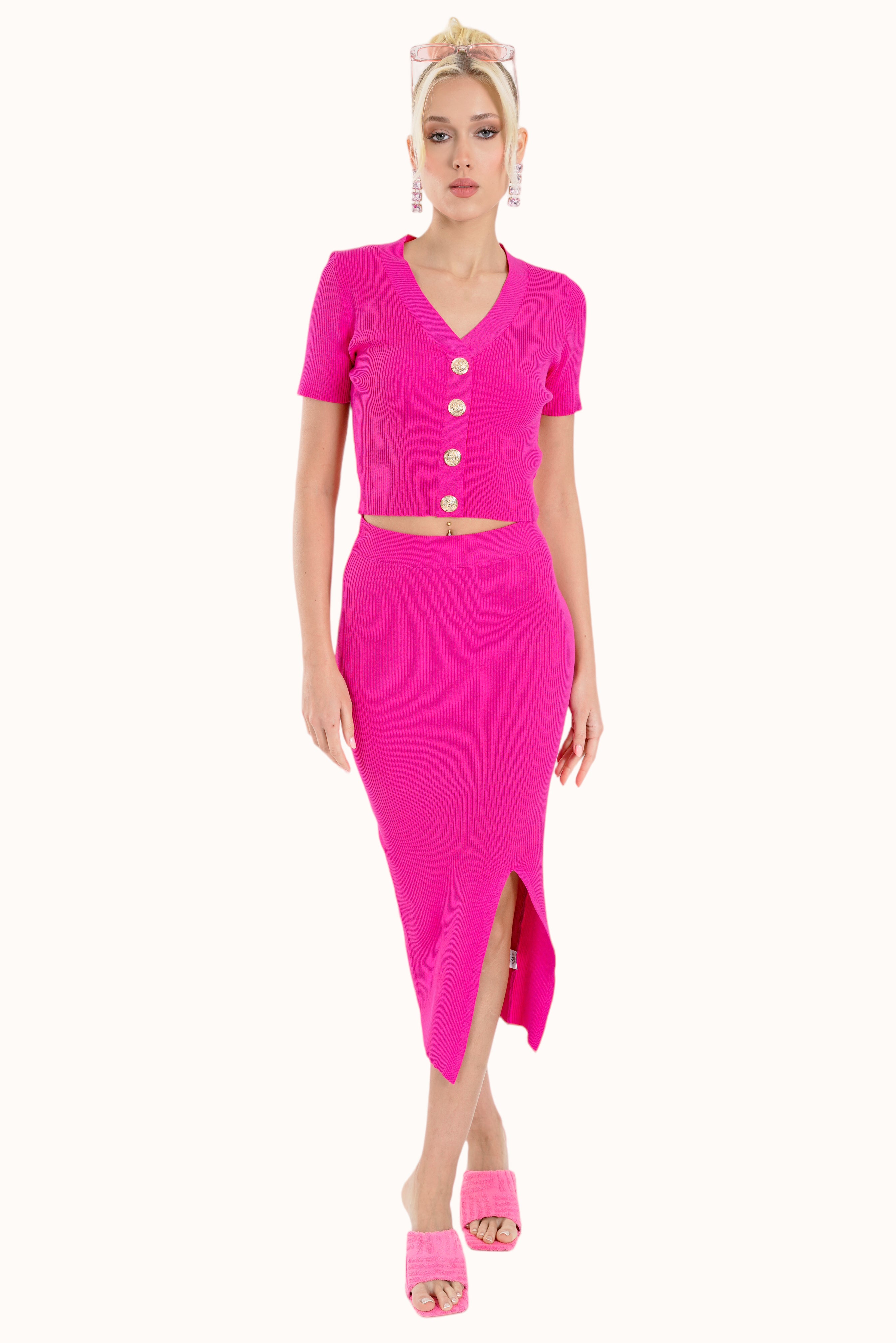 Eliza Skirt- Fuchsia