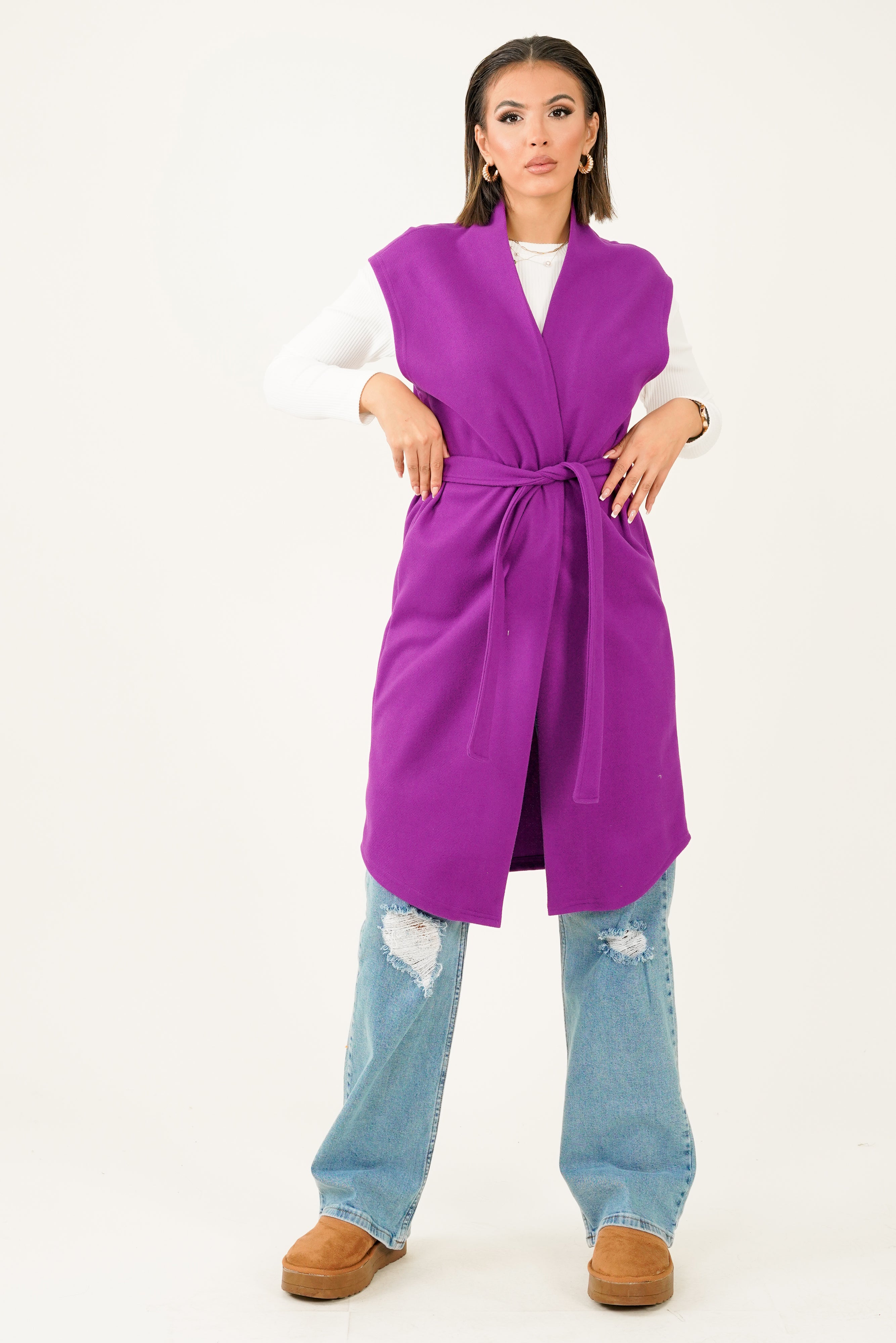 Mona Gilet - Purple