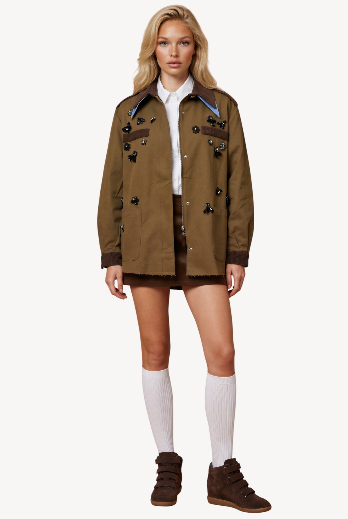 Collar Military Jacket