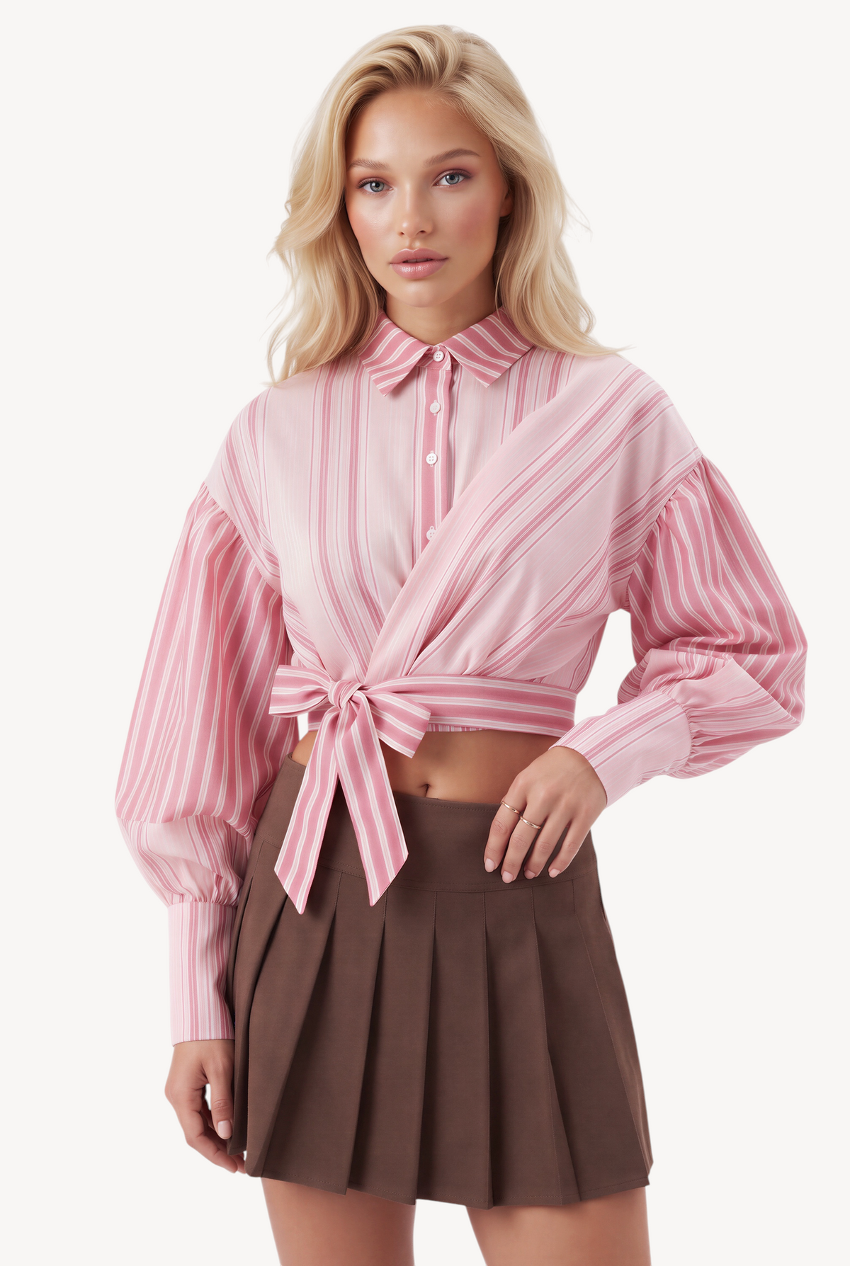 Blush Stripes Blouse