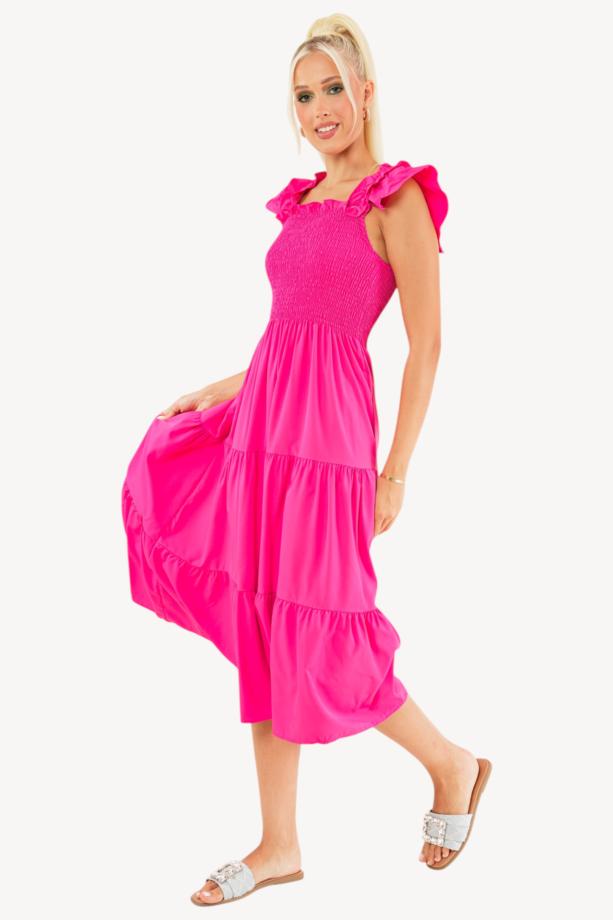 Dolla Dress - Fuchsia