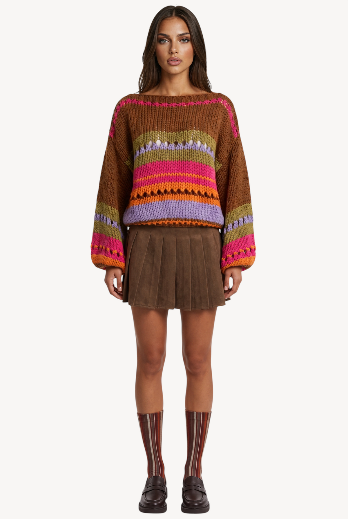 Dolce Stripe Knit Sweater