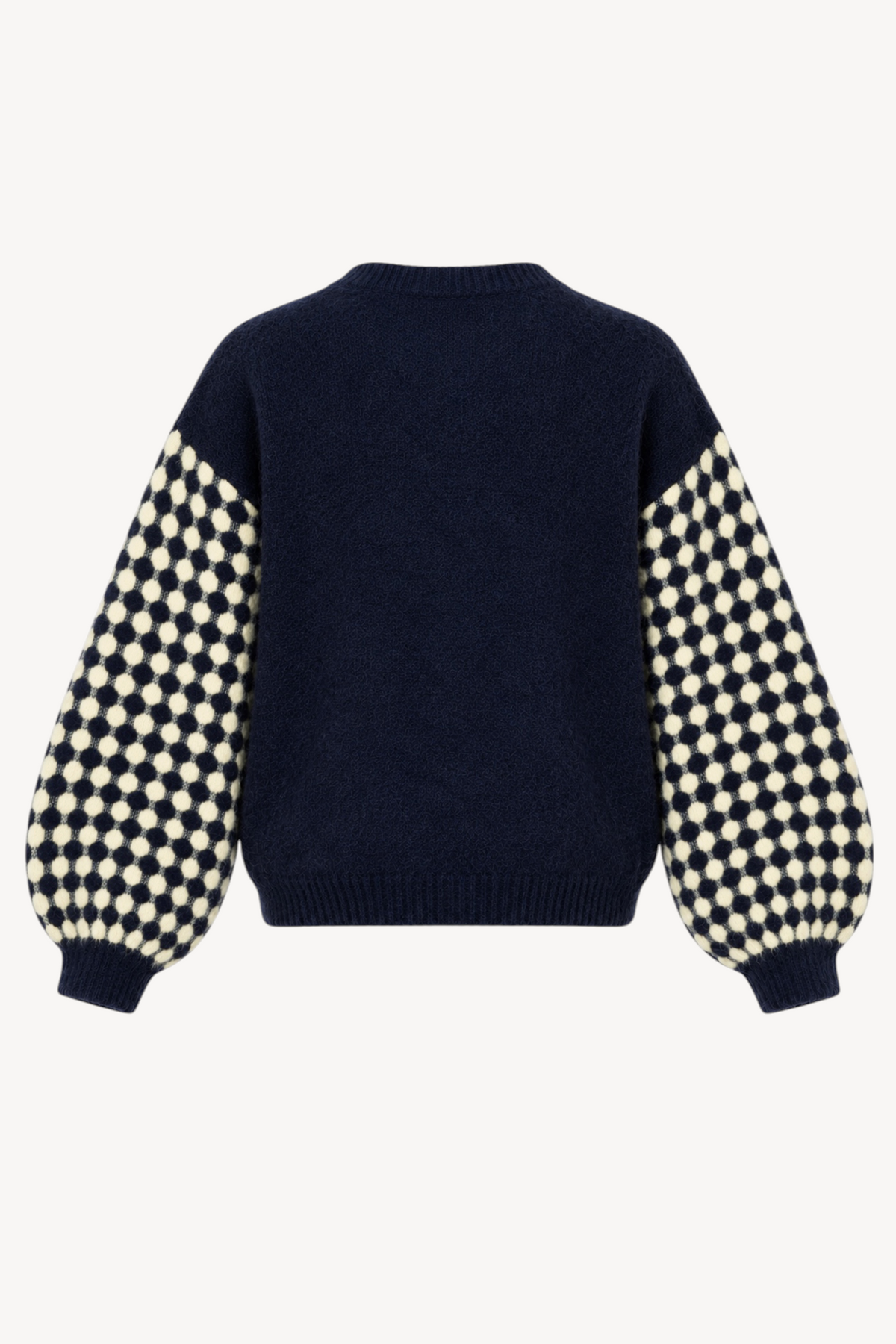 Checker Sleeve Sweater