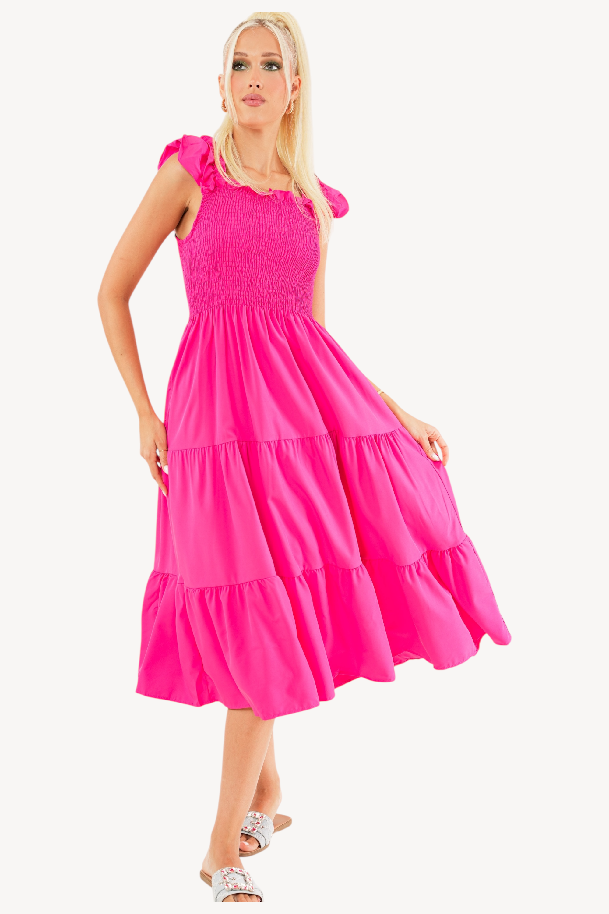 Dolla Dress - Fuchsia