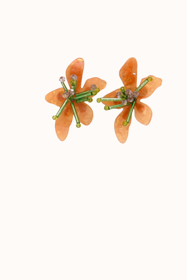 Vera Earrings - Orange