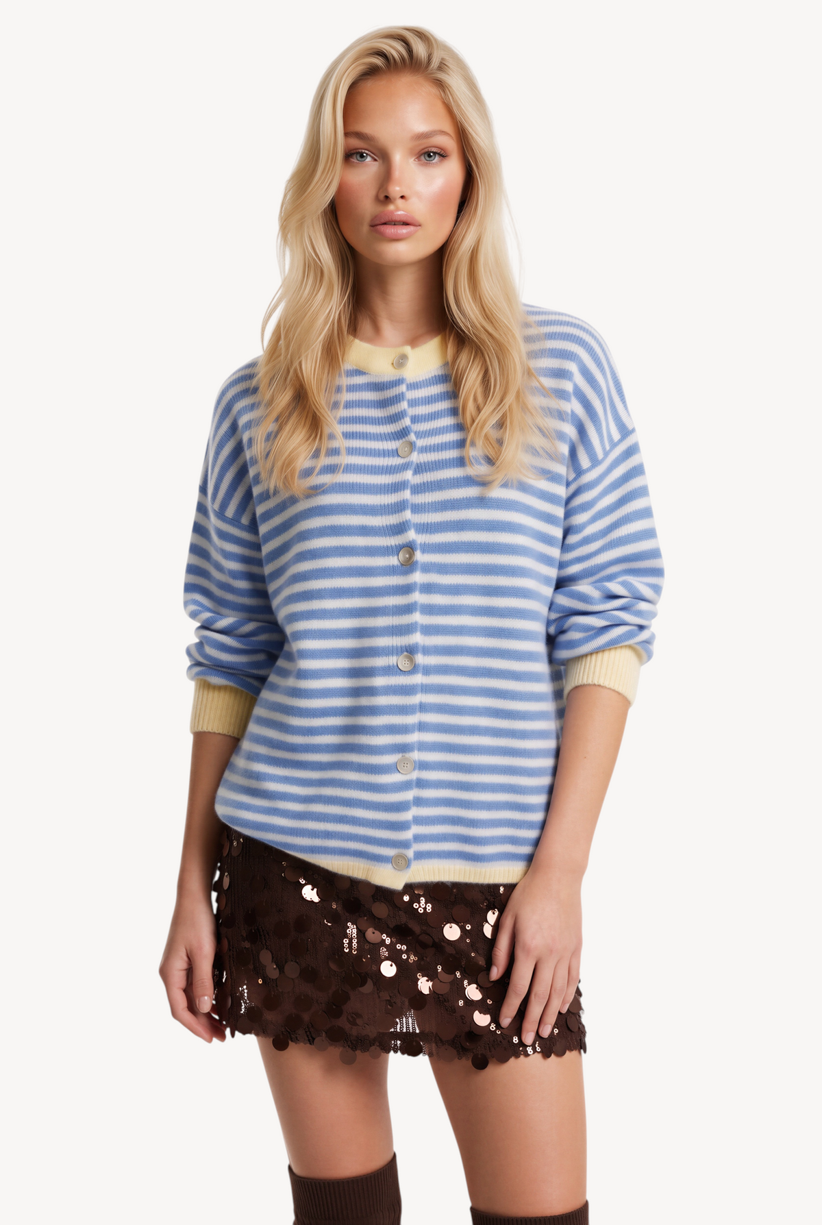 Bluebell Stripe Cardigan