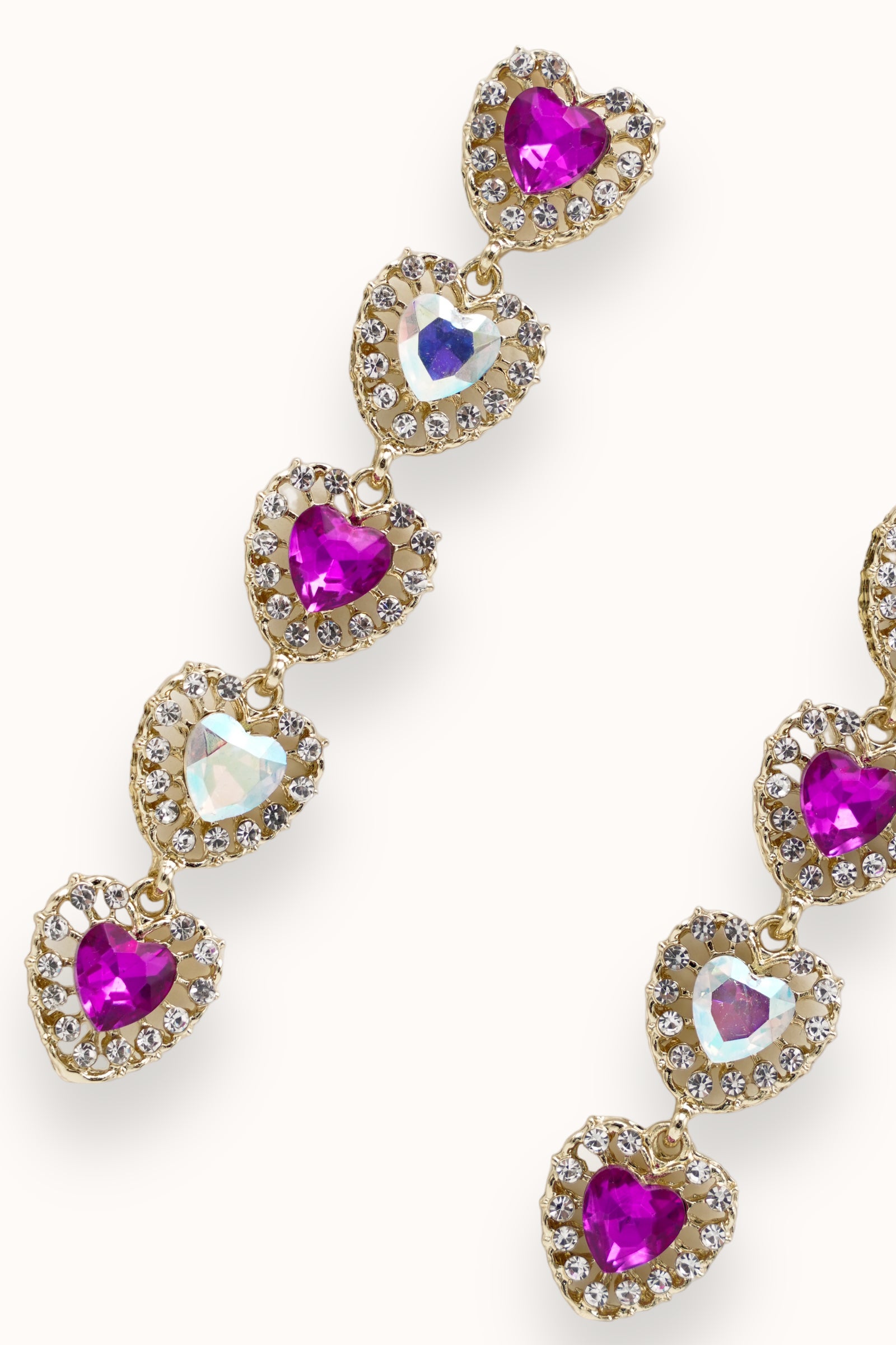 Angela Earrings - Fuchsia