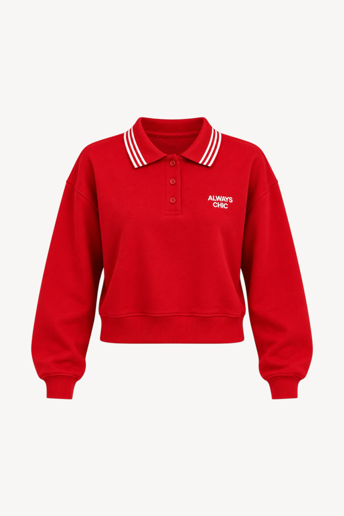 Always Chic Polo Sweatshirt