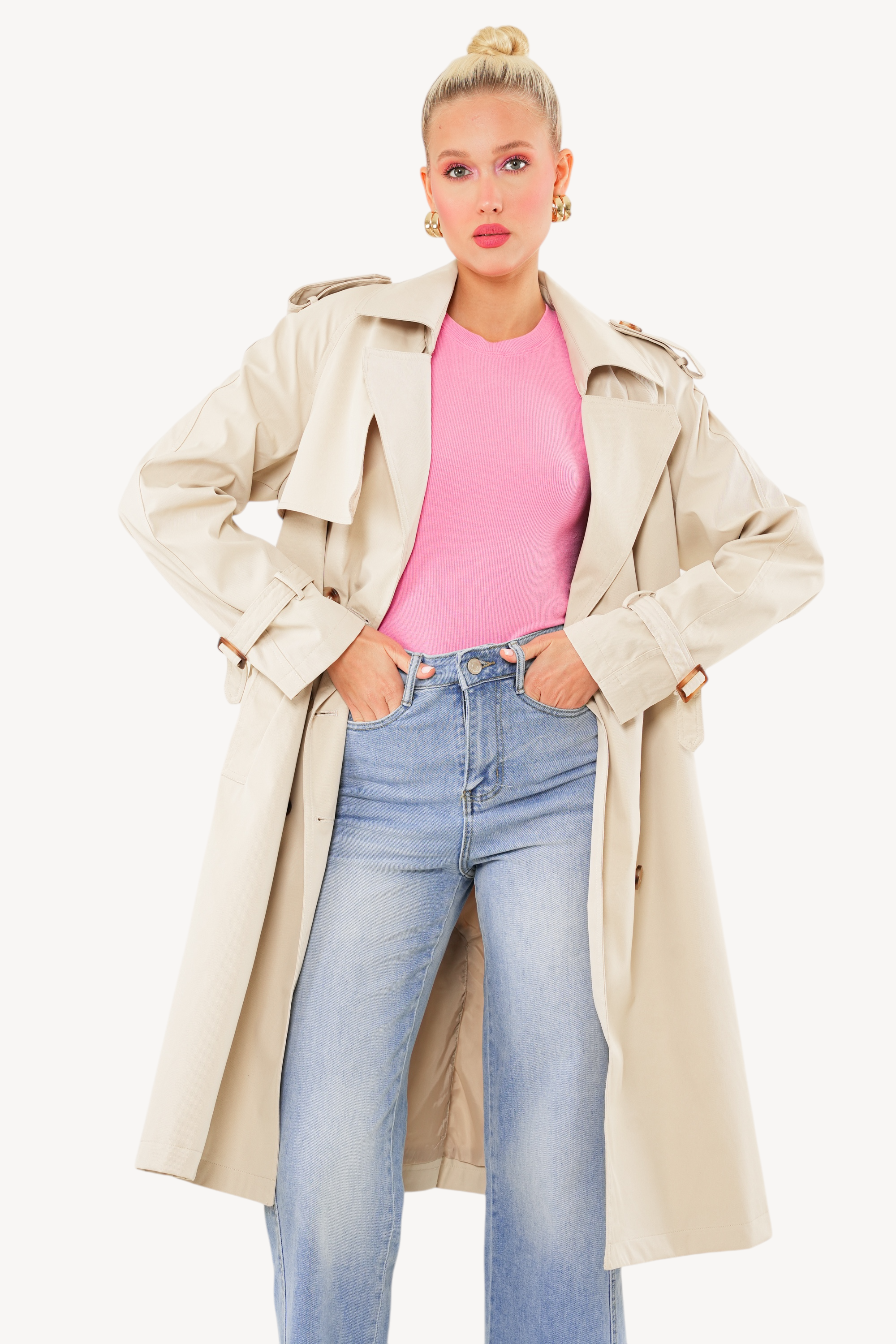 Lila Trenchcoat