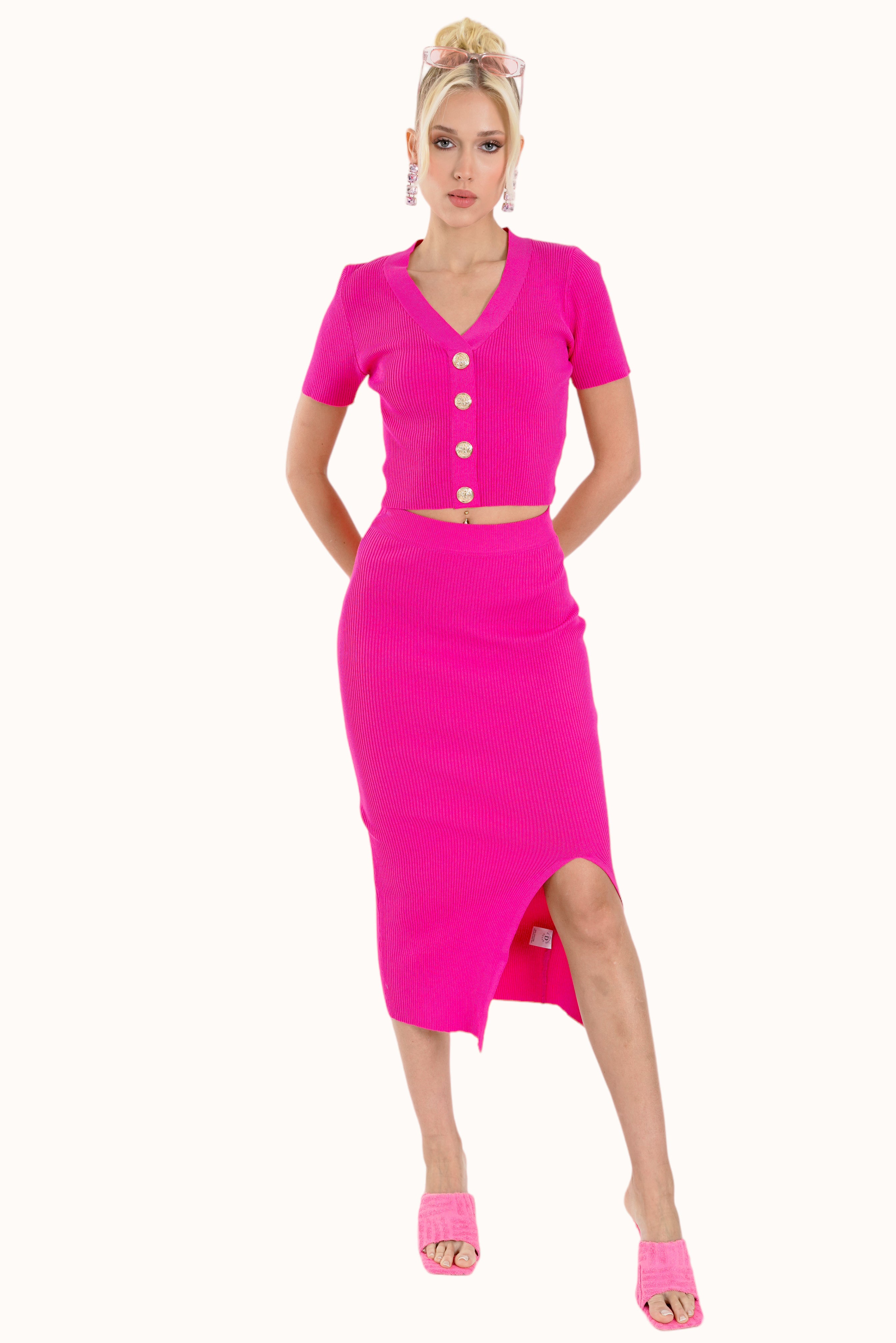 Eliza Skirt- Fuchsia