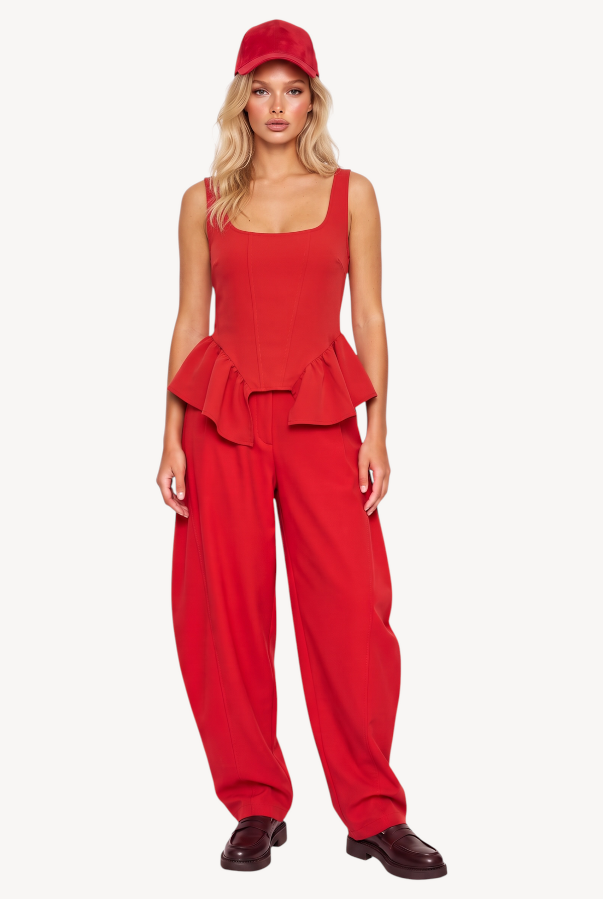 Scarlet Muse Peplum Top