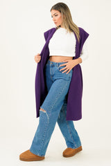 Mona Gilet - Dark Purple