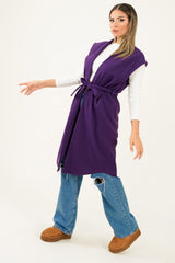 Mona Gilet - Dark Purple