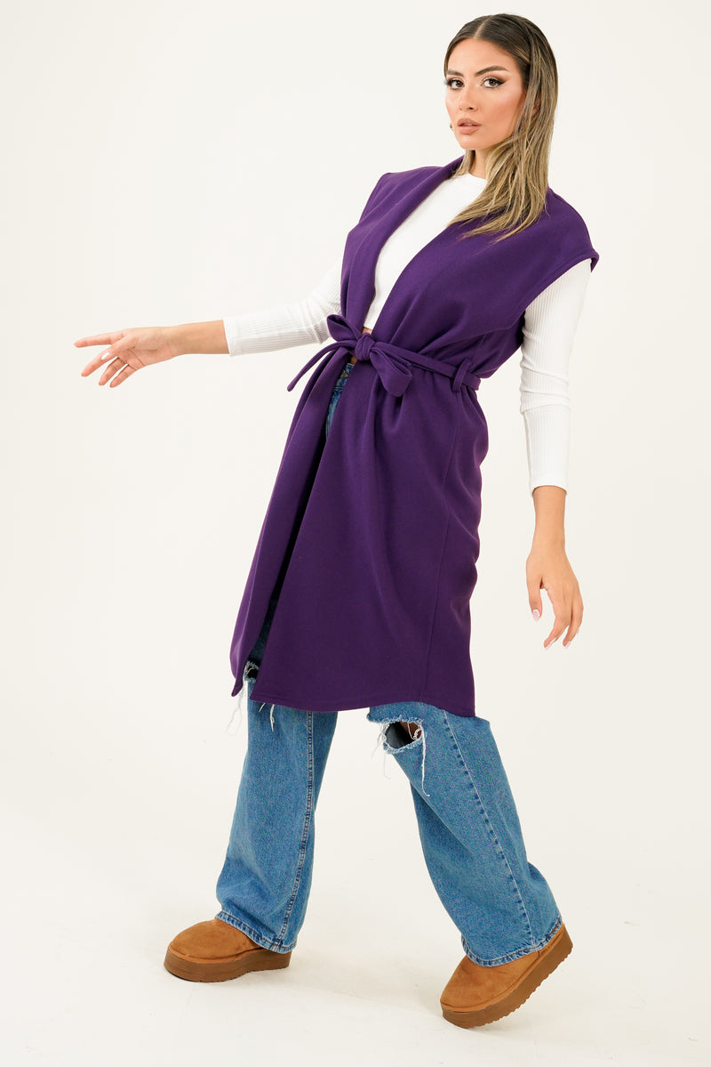 Mona Gilet - Dark Purple