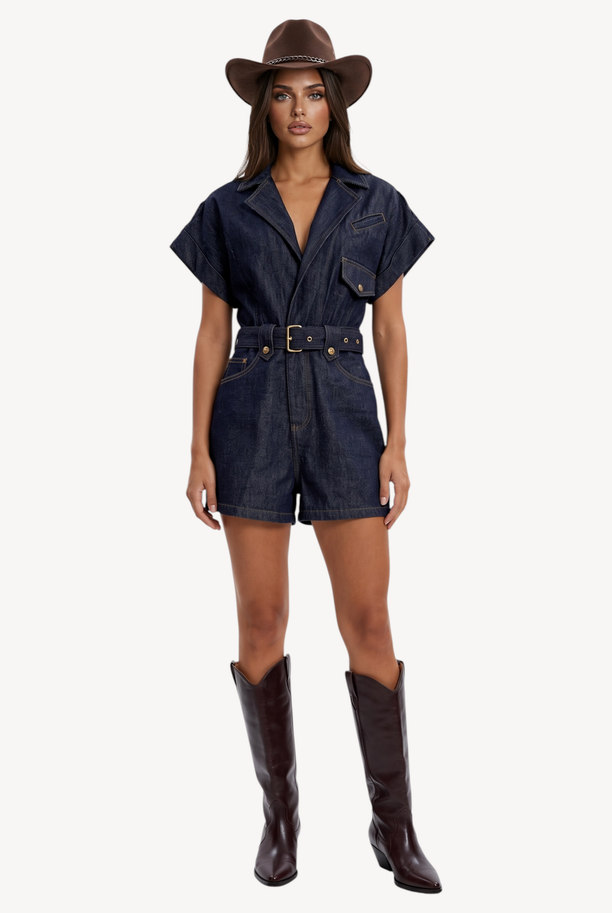 Midnight Denim Playsuit