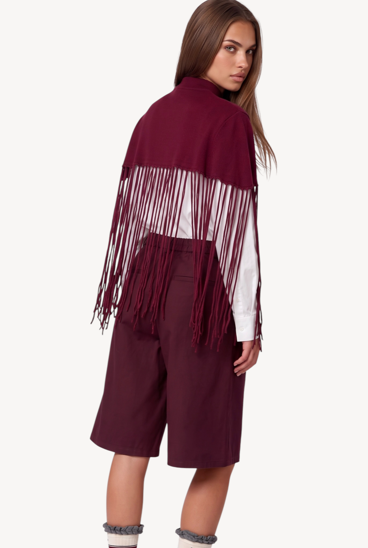 Fringe Cape Top