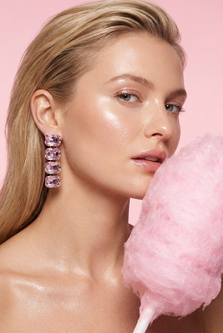 Benna Earrings - Pink