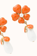 Margo Earrings - Orange