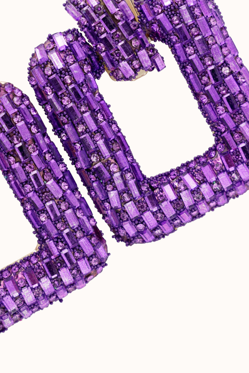 Poly Earrings - Purple