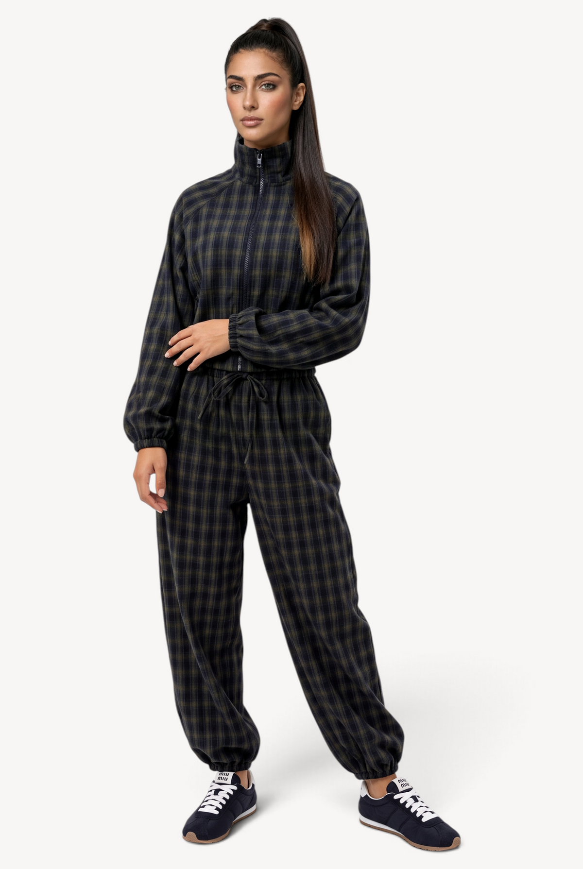 Plaid About You Balloon Pants