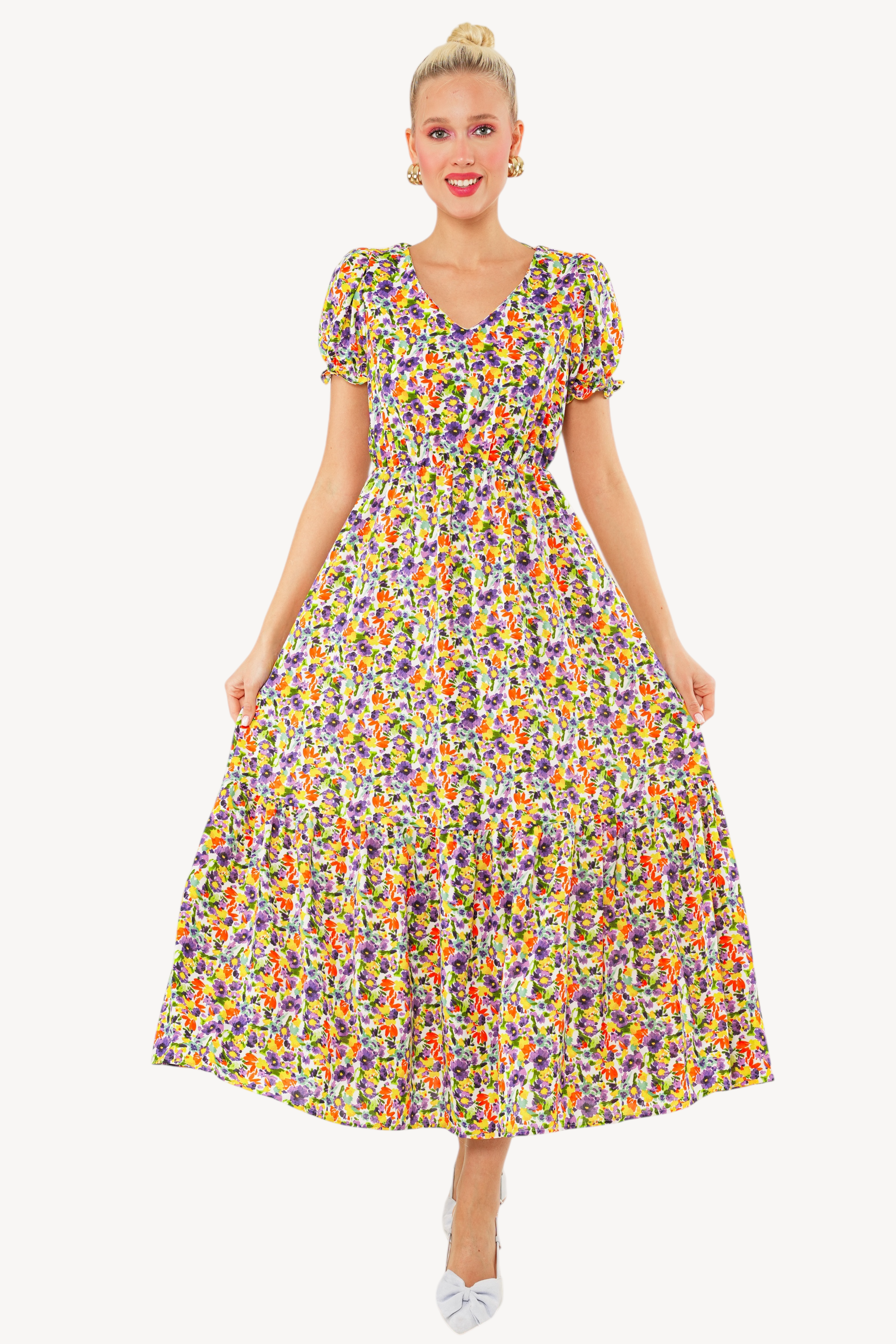 Adelina Dress - Yellow