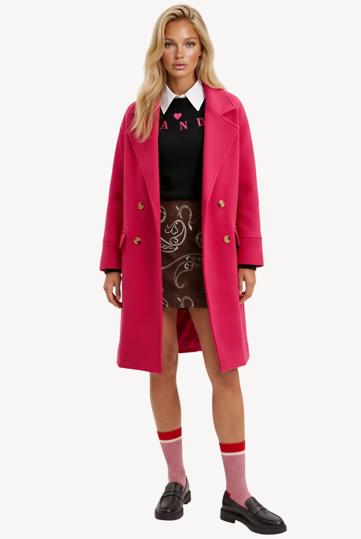 Pink Avenue Coat
