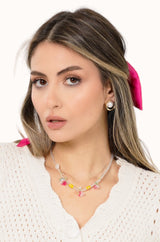 Bina Necklace - Pink