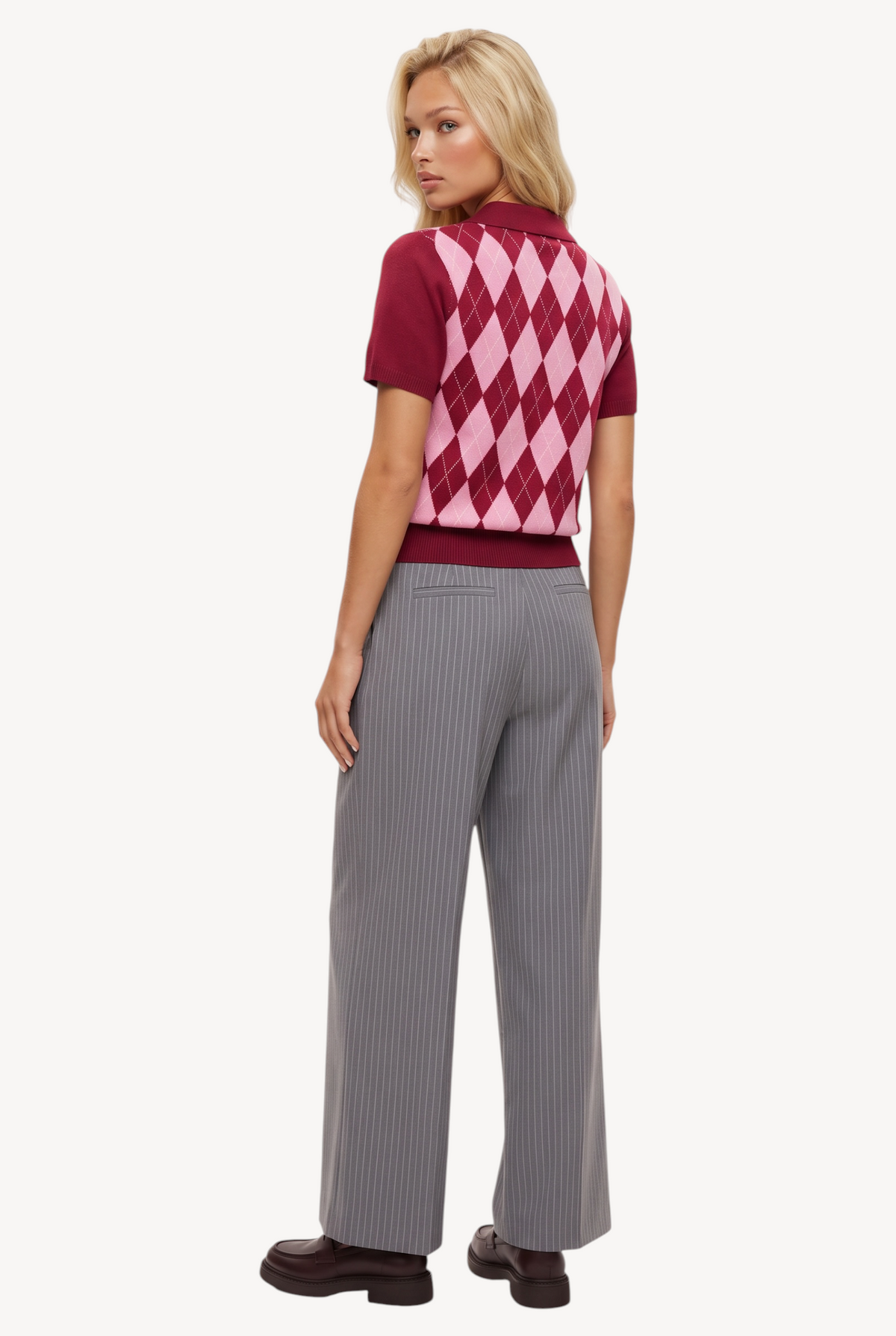 City Gray Pinstripe Pants