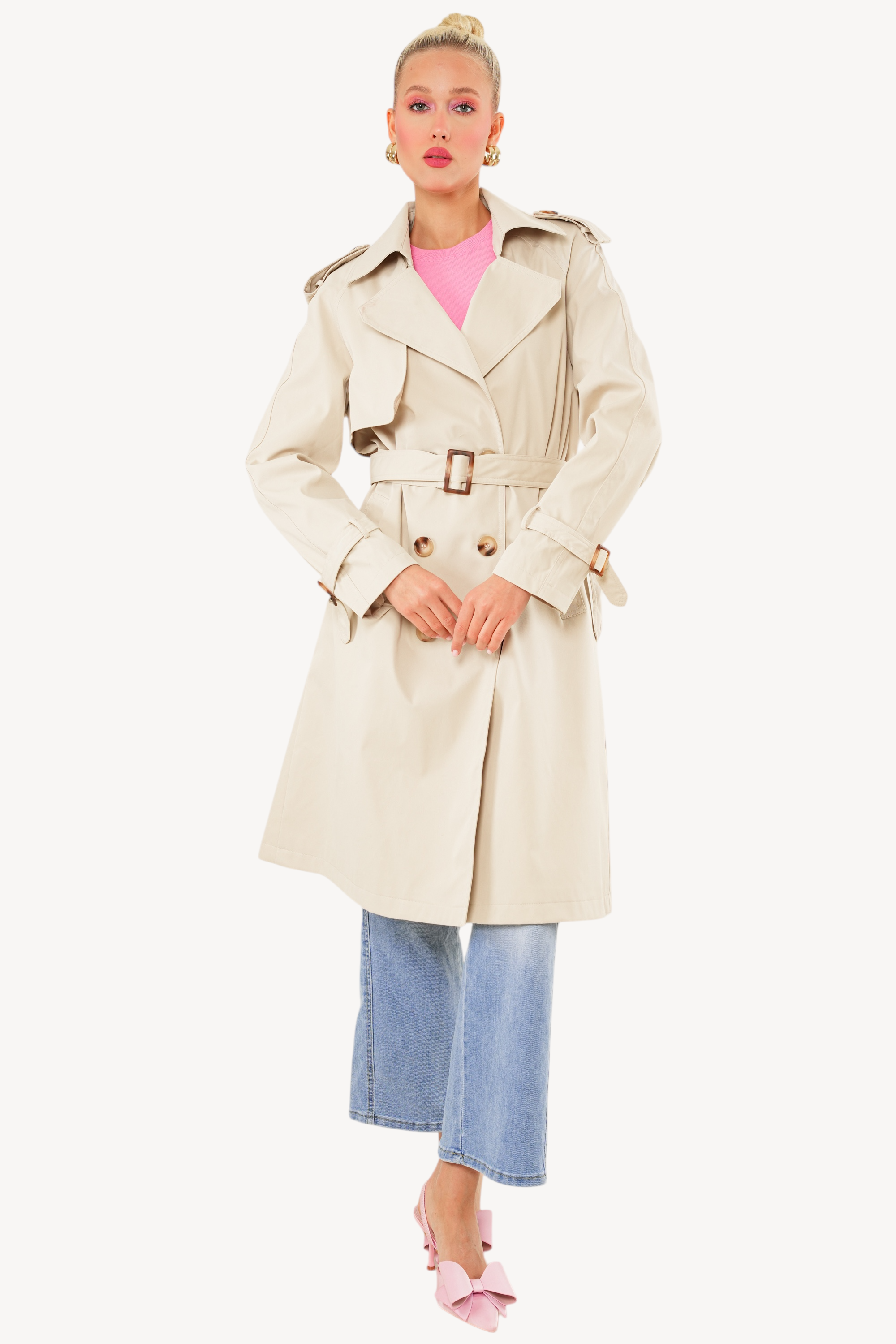 Lila Trenchcoat