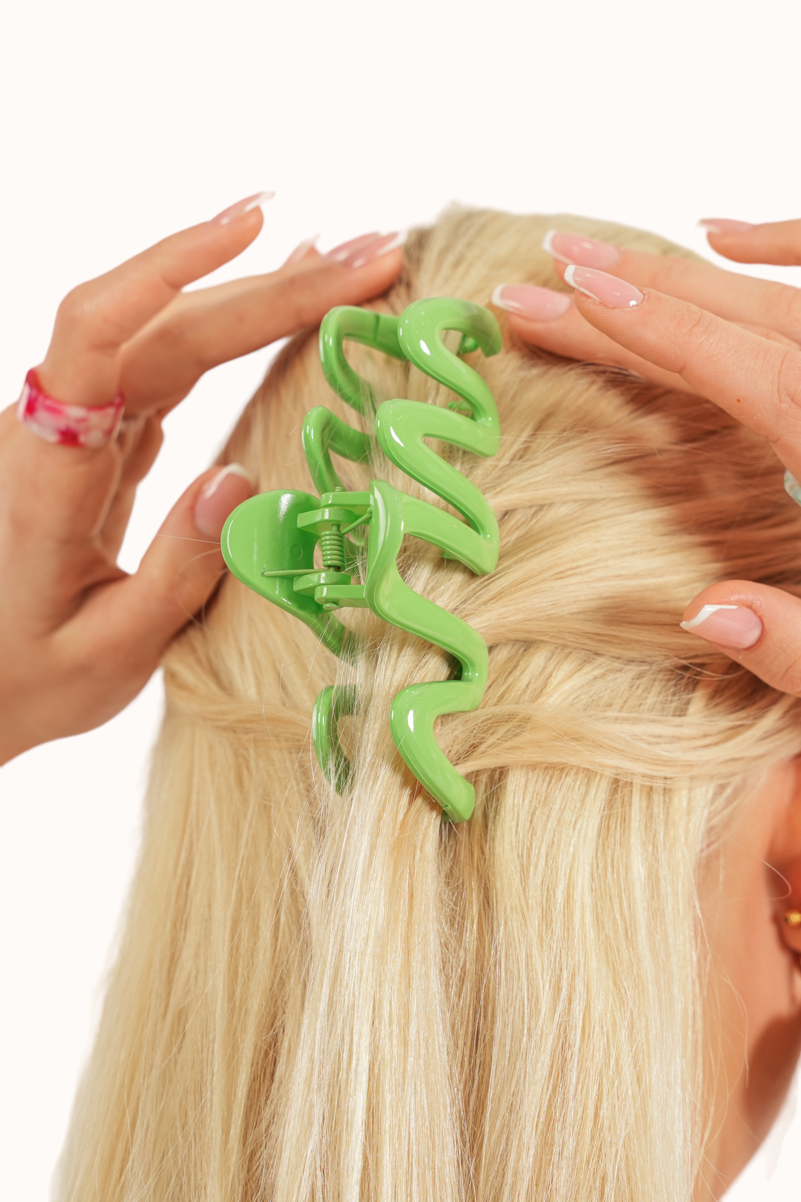 Emma Hair Clip - Green