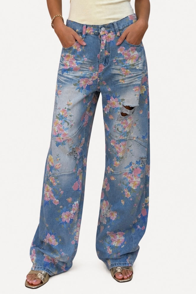 Painted Petals Jeans