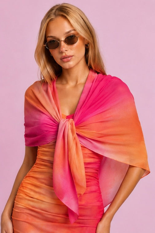 Sunset Sorbet Scarf