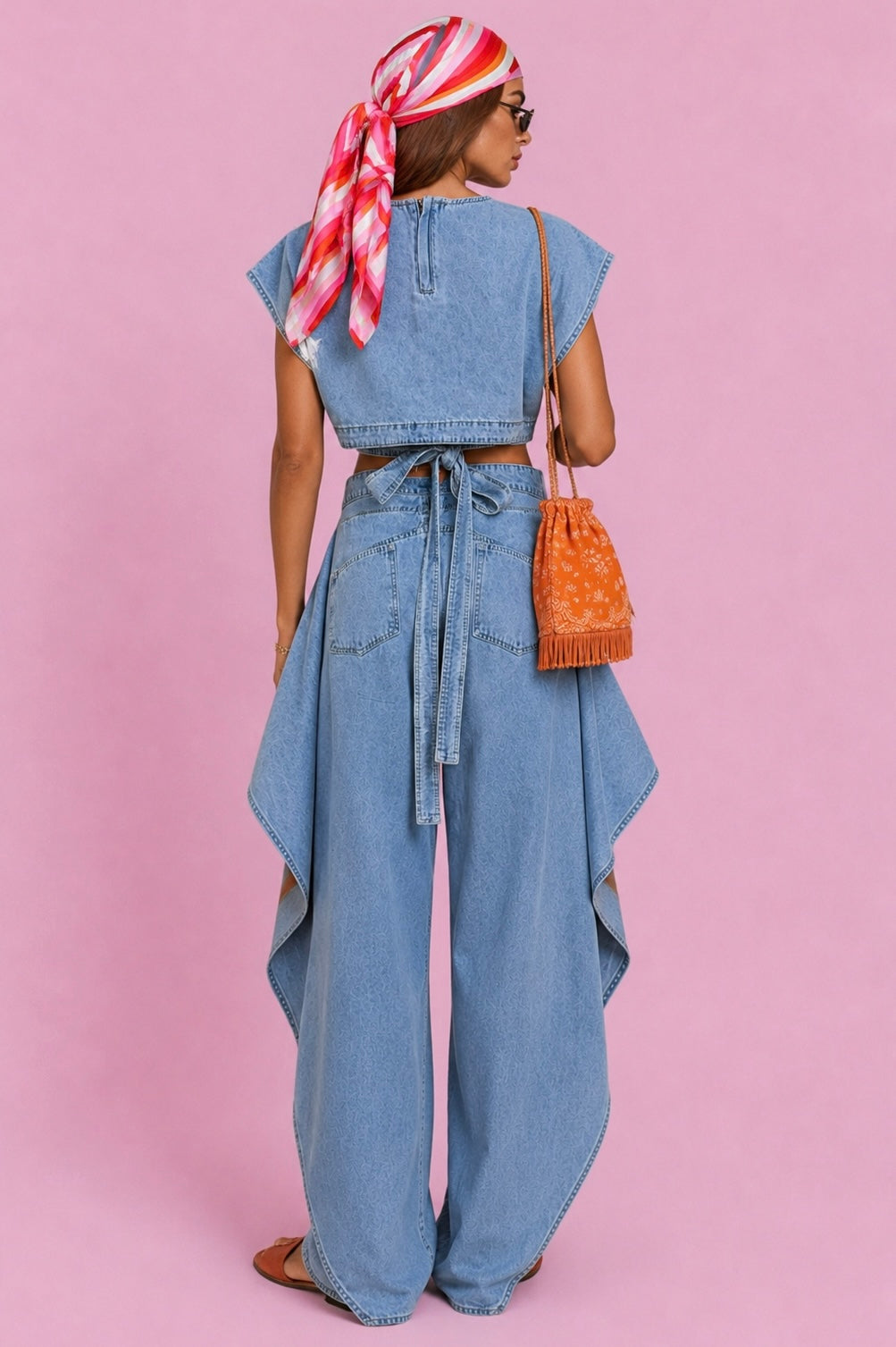 Denim Drift Top