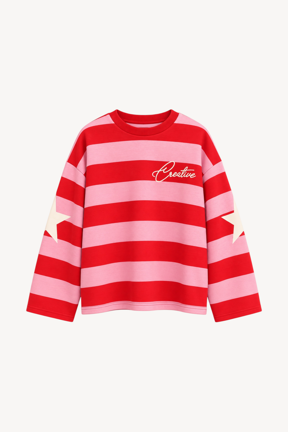 Creative Mood Stripe Sweatshirt