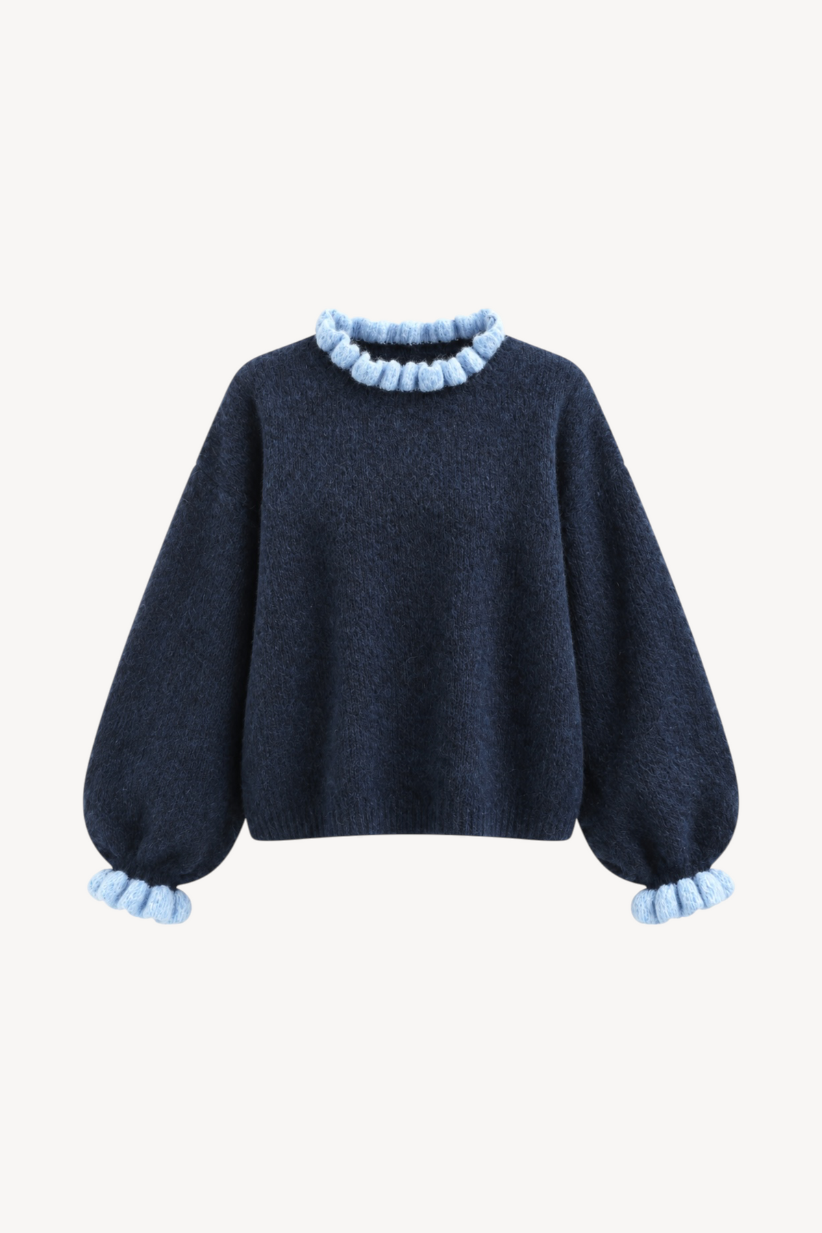 Ruffle Collar Sweatshirt