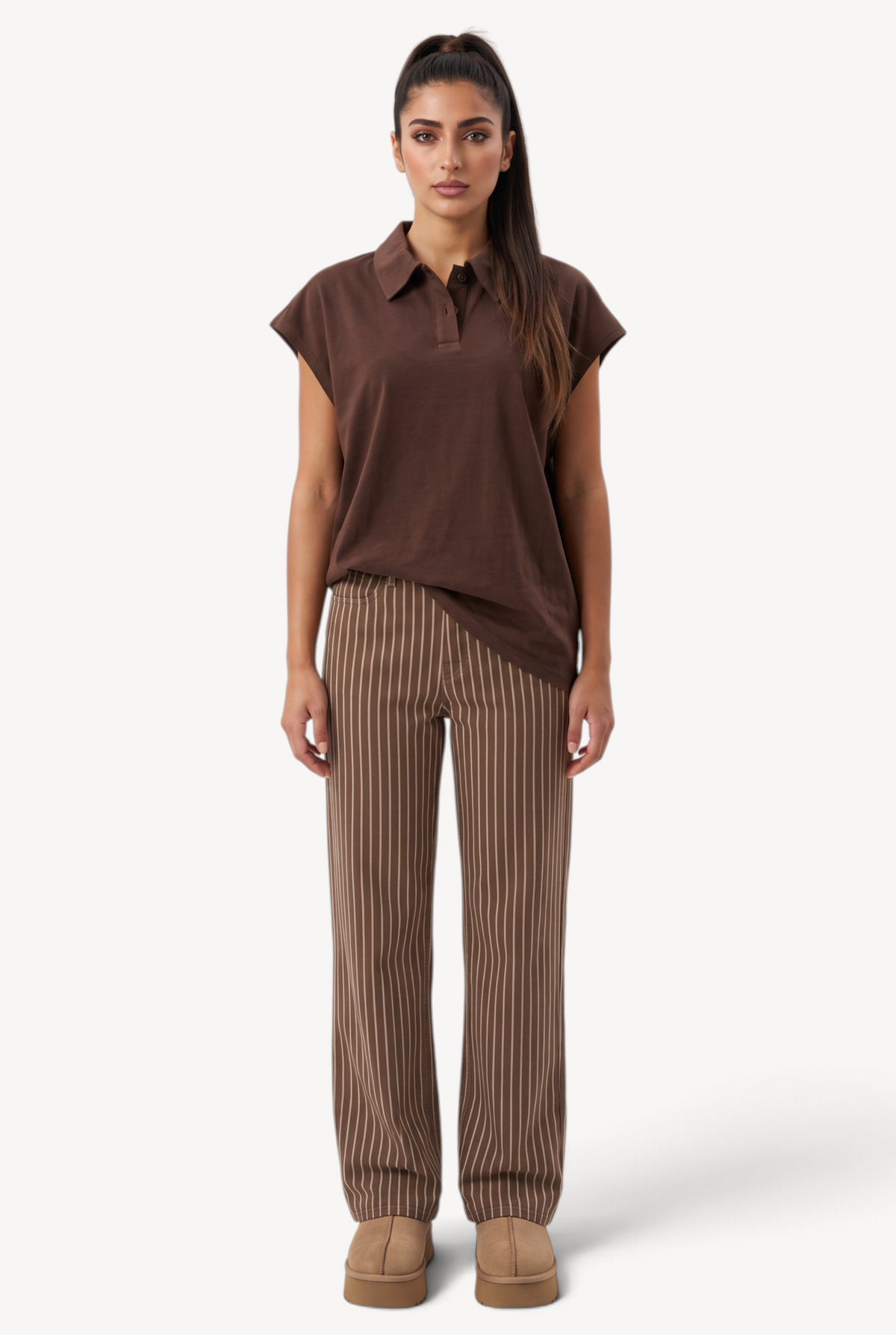 Cocoa Polo Top