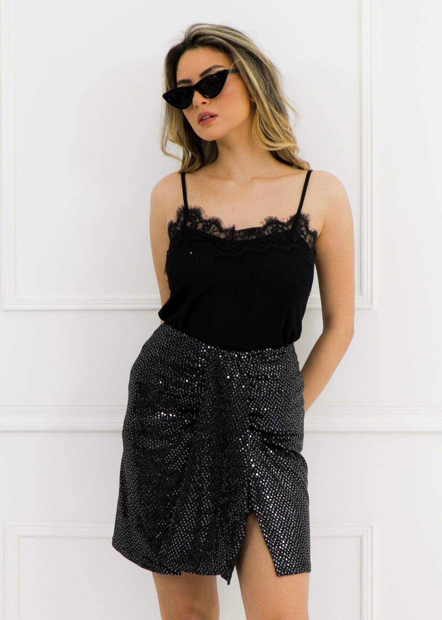 Skirt Shine - Black