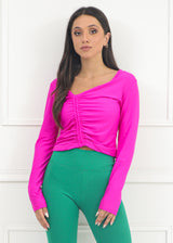 Miralle Top - Fuchsia